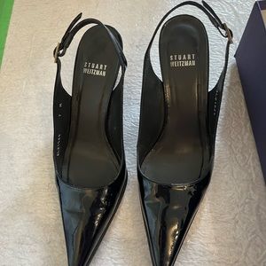 Stuart Weitzman Black wedges. Size 7 Womens